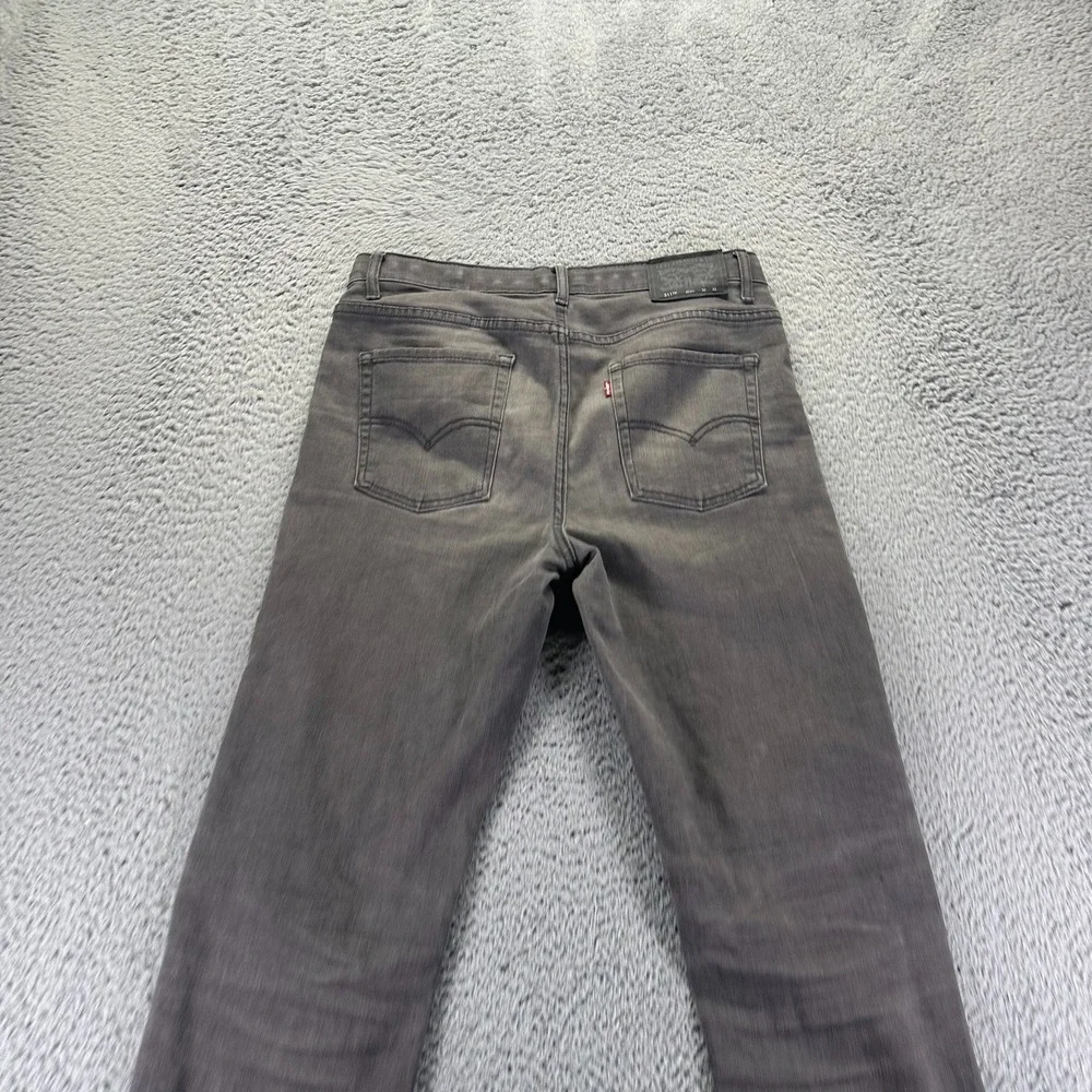 Levi's 511 Jeans Boys 20 Gray Cotton Denim Straight Leg Faded Stretch Workwear‎